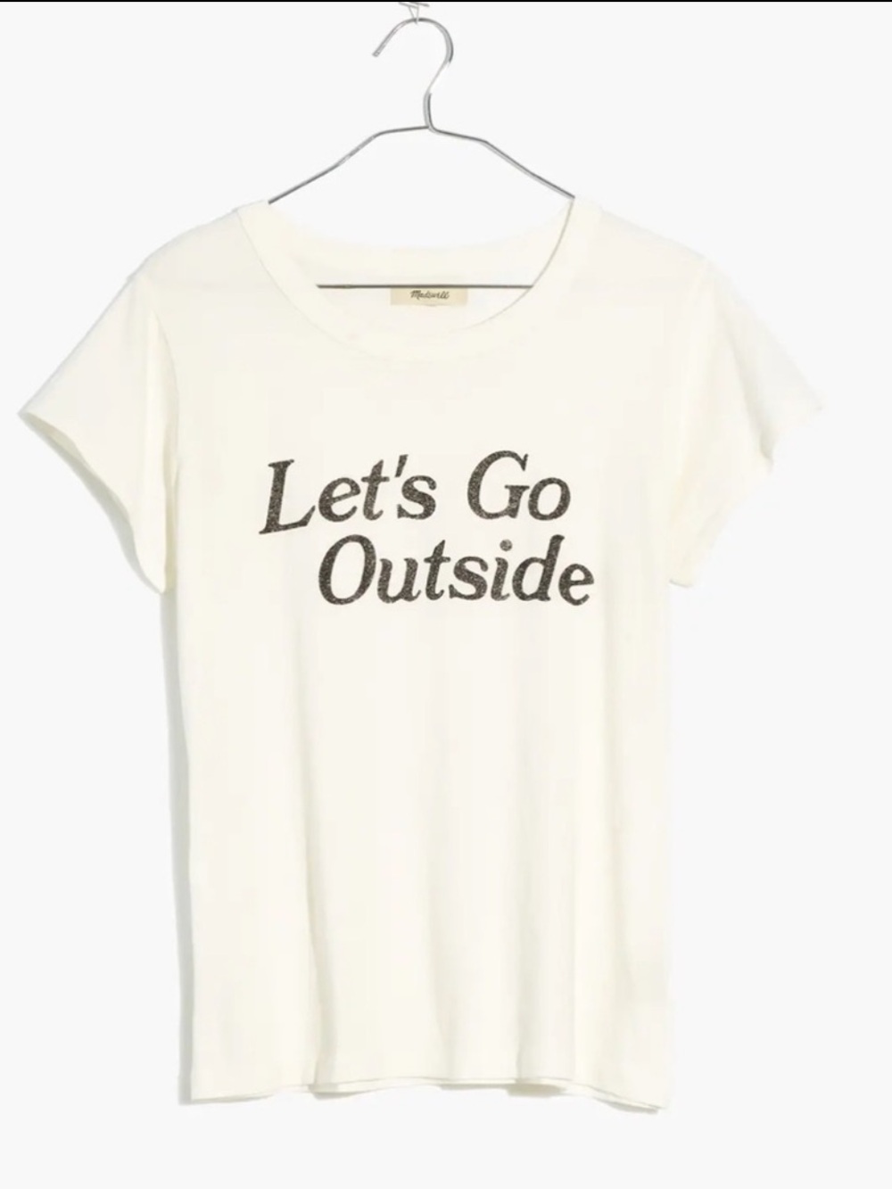 EUC Madewell Let's Go Outside Graphic Softfade Cotton Tee